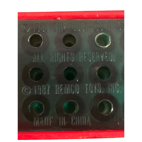 Vintage Lot of 3 80s Coca Cola Miniature Bottle Crates Bottle Yellow Red - Picture 5 of 6